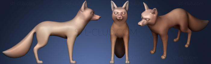 3D model Stylized Fox (STL)